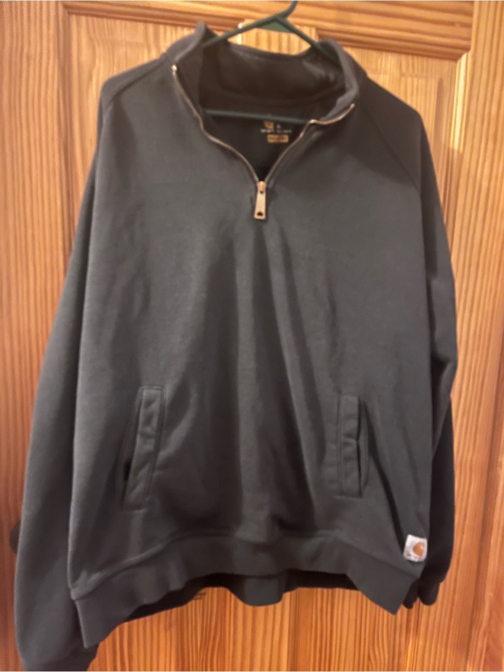 Carhartt quarter zip size X-Large black